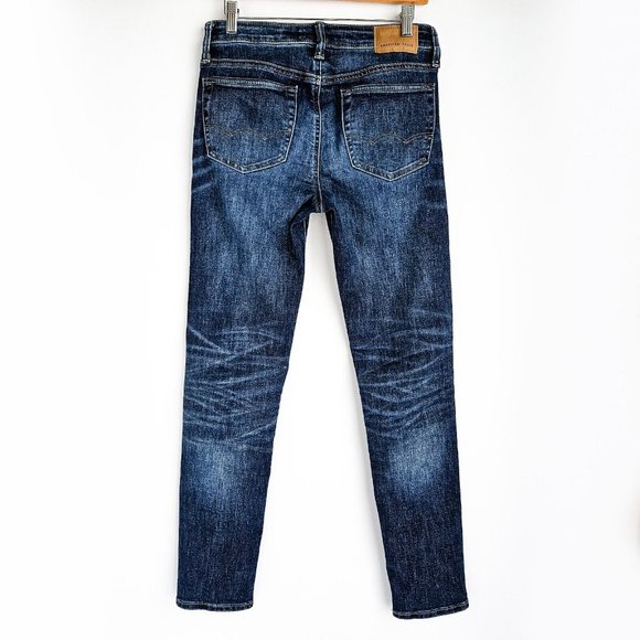 American Eagle Lot Of 2 Airflex+ Skinny Denim Jeans Mens 29x32 Light & Dark Wash - Picture 5 of 7